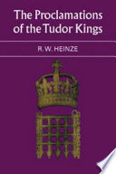 The proclamations of the Tudor kings /