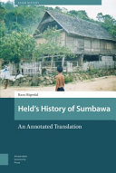 Held's history of Sumbawa : an annotated translation /