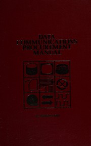 Data communications procurement manual /