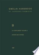 Gmelin handbook of inorganic and organometallic chemistry.