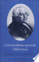 Correspondance generale d'Helvetius /