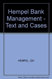 Bank management : text and cases /