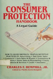 The consumer protection handbook : a legal guide /