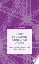 Higher education consumer choice /