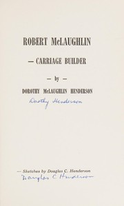 Robert McLaughlin : carriage builder /