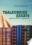 Taalkundige Essays N Gerf Uit Die Vroegskemer.