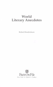 World literary anecdotes /
