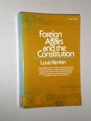 Foreign affairs and the Constitution /