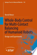 Whole-Body Control for Multi-Contact Balancing of Humanoid Robots : Design and Experiments /