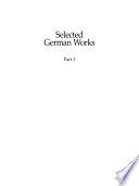 Selected German works. for unaccompanied mixed chorus /