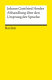 Abhandlung uber den Ursprung der Sprache. : (Gerhard Fricke zum 65. Geburtstag) /