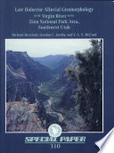 Late Holocene alluvial geomorphology of the Virgin River in the Zion National Park area, southwest Utah /
