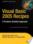 Visual basic 2005 recipes : a problem-solution approach /