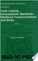 Toda lattices, cosymplectic manifolds, Backlund transformations, and kinks /