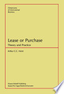 Lease or Purchase : Theory and Practice /