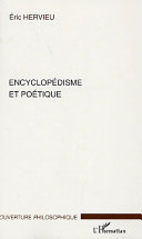 Encyclopédisme et poétique /