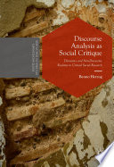 Discourse analysis as social critique : discursive and non-discursive realities in critical social research /