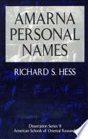 Amarna personal names /