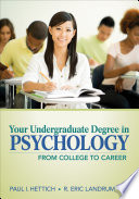 Your undergraduate degree in psychology : from college to career /