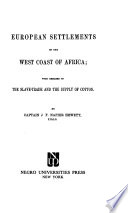 European settlements on the west coast of Africa /