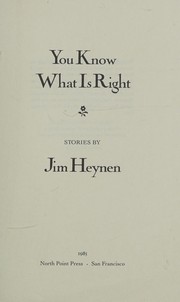 You know what is right : stories /