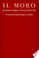 Il Moro: Ellis Heywood's dialogue in memory of Thomas More /