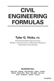 Civil engineering formulas /