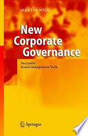 New corporate governance : successful board management tools /