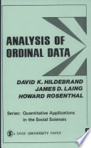 Analysis of ordinal data /