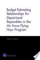Budget estimating relationships for depot-level reparables in the Air Force flying hour program /