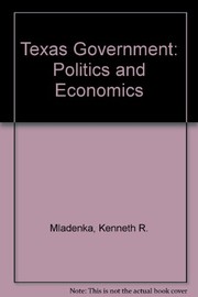 Texas government : politics and economics /