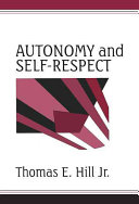 Autonomy and self-respect /
