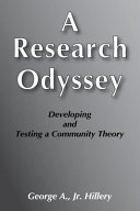 A research odyssey : developing and testing a community theory /