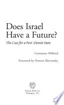 Does Israel have a future? : the case for a post-Zionist state /