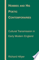 Hobbes and His Poetic Contemporaries : Cultural Transmission in Early Modern England /