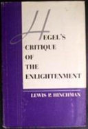 Hegel's critique of the enlightenment /