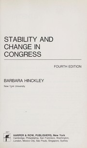 Stability and change in Congress /