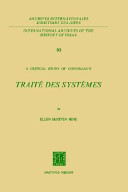 A critical study of Condillac's Traite des systemes /