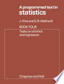 A programmed text in statistics.