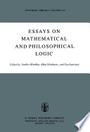 Essays on Mathematical and Philosophical Logic : Proceedings of the Fourth Scandinavian Logic Symposium and of the First Soviet-Finnish Logic Conference, Jyväskylä, Finland, June 29-July 6, 1976 /