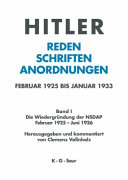 Reden, Schriften, Anordnungen : Februar 1925 bis Januar 1933 /