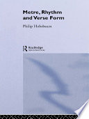 Metre, rhythm and verse form /