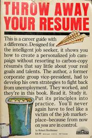 Throw away your resume! /