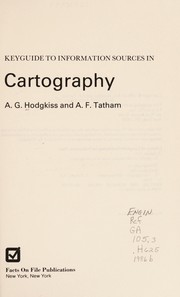 Keyguide to information sources in cartography /
