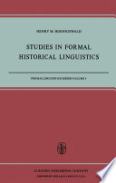 Studies in Formal Historical Linguistics /