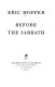Before the Sabbath /