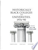 Historically Black colleges and universities, 1976-90 /