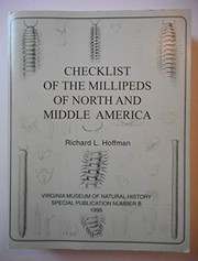 Checklist of the millipeds of North and Middle America /