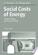 Social Costs of Energy : Present Status and Future Trends /