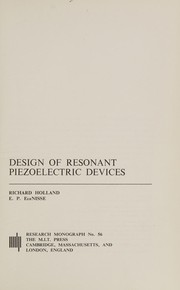 Design of resonant piezoelectric devices /